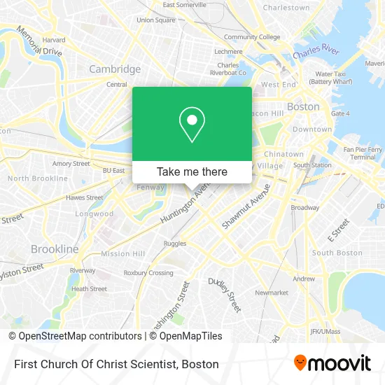 First Church Of Christ Scientist map