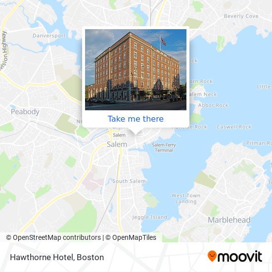 Mapa de Hawthorne Hotel
