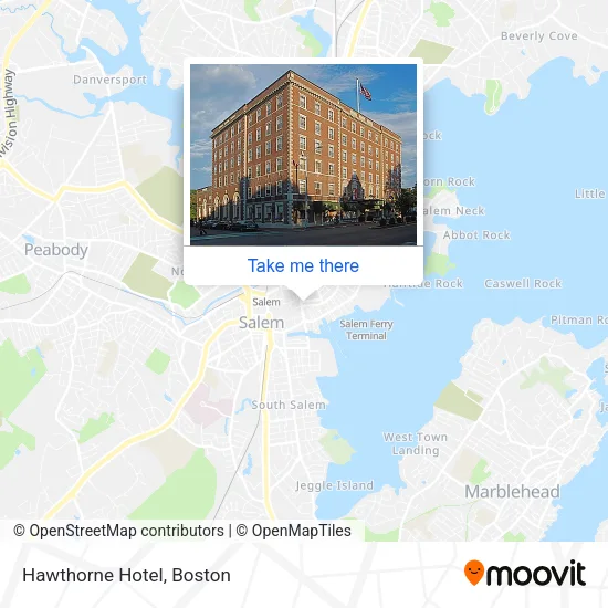 Hawthorne Hotel map