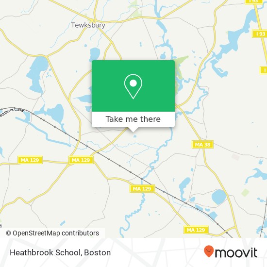 Mapa de Heathbrook School