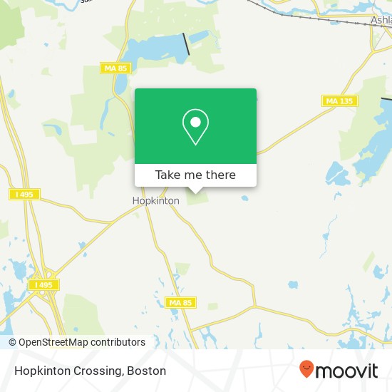 Hopkinton Crossing map