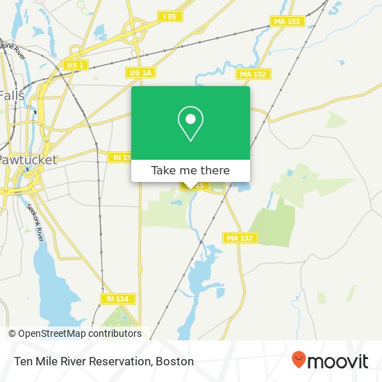 Mapa de Ten Mile River Reservation