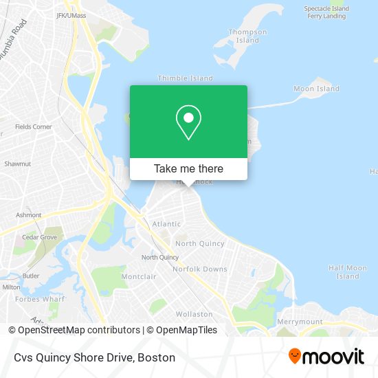 Mapa de Cvs Quincy Shore Drive