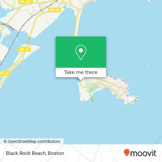 Black Rock Beach map