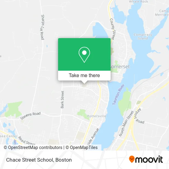 Chace Street School map