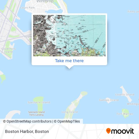 Boston Harbor map