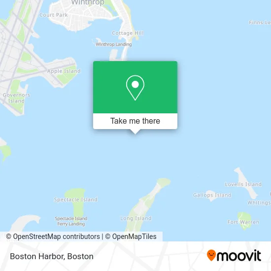 Boston Harbor map
