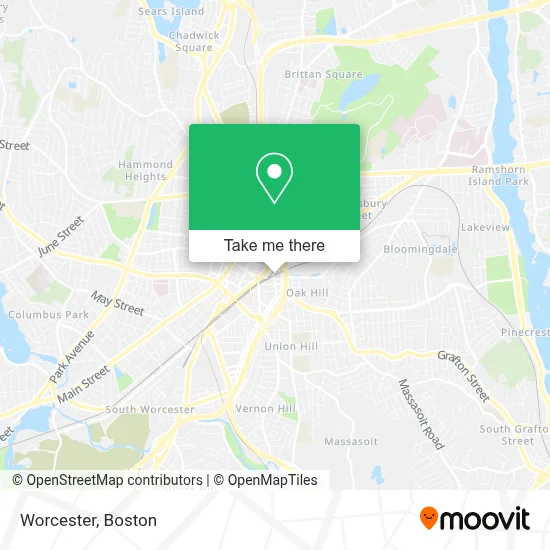 Worcester map