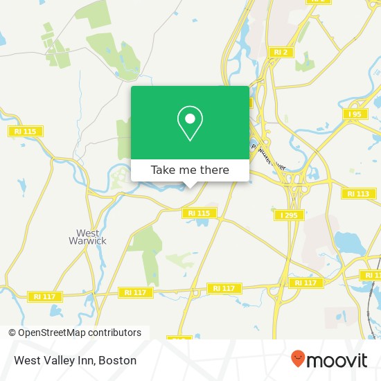 West Valley Inn map