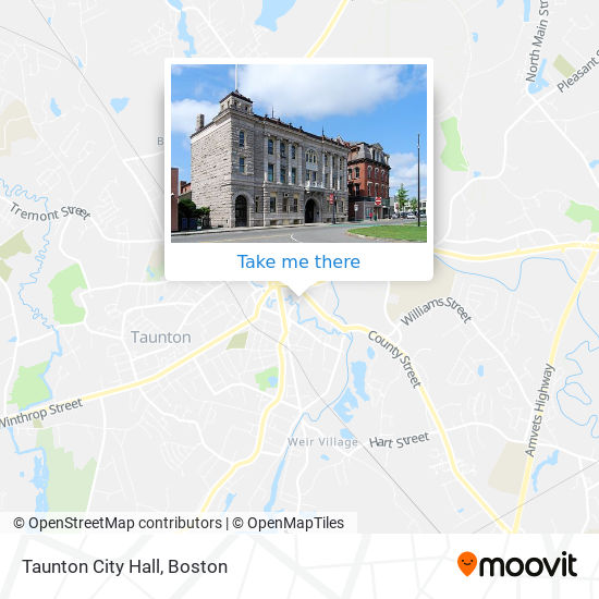 Mapa de Taunton City Hall