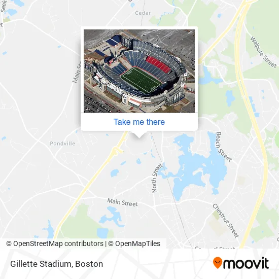 Gillette Stadium map