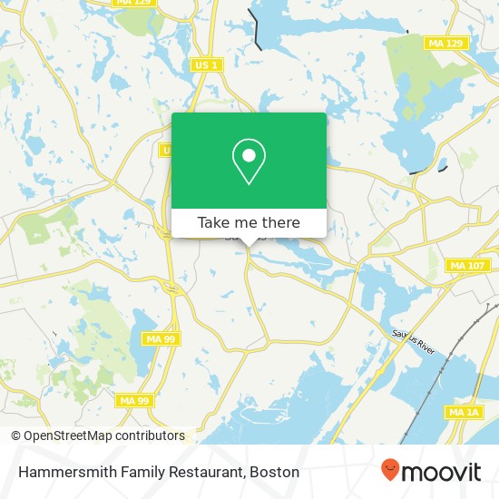 Mapa de Hammersmith Family Restaurant