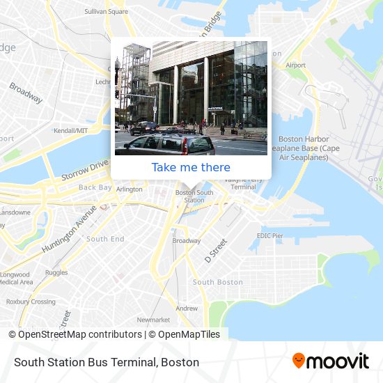 South Station Bus Terminal map