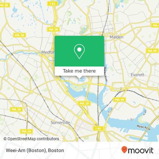 Mapa de Weei-Am (Boston)