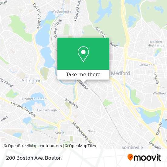 200 Boston Ave map
