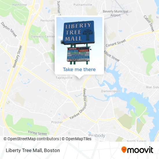 Mapa de Liberty Tree Mall