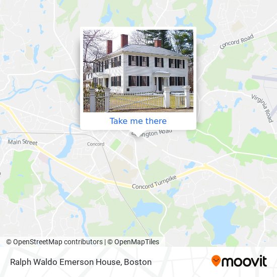 Ralph Waldo Emerson House map