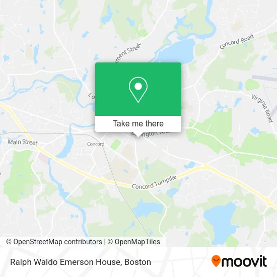 Ralph Waldo Emerson House map