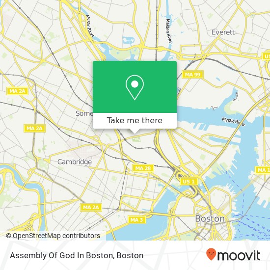 Mapa de Assembly Of God In Boston
