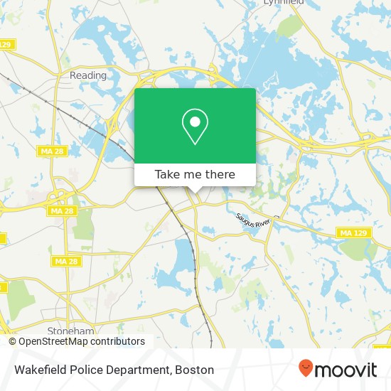 Wakefield Police Department map