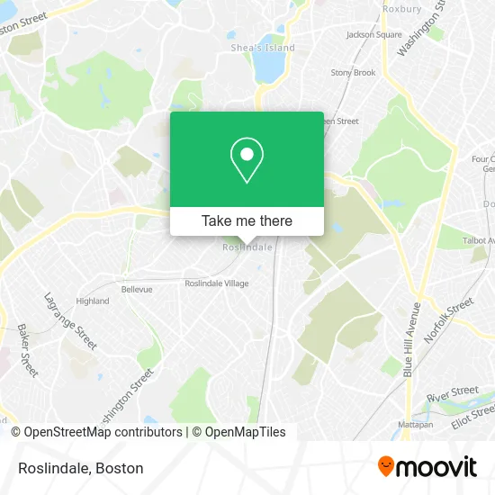Roslindale map