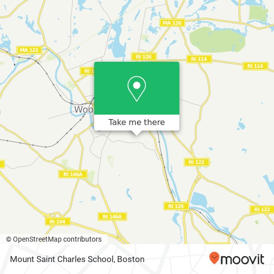 Mapa de Mount Saint Charles School