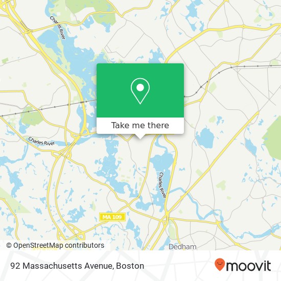 92 Massachusetts Avenue map
