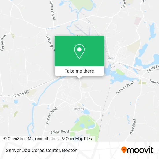 Mapa de Shriver Job Corps Center