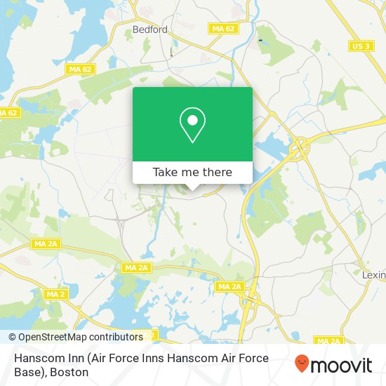 Hanscom Inn (Air Force Inns Hanscom Air Force Base) map