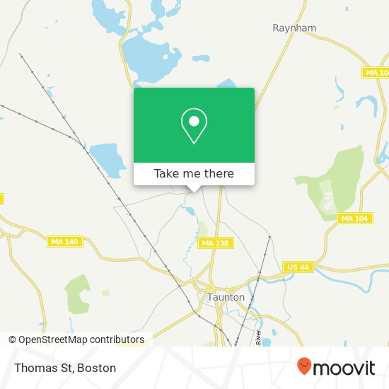 Thomas St map