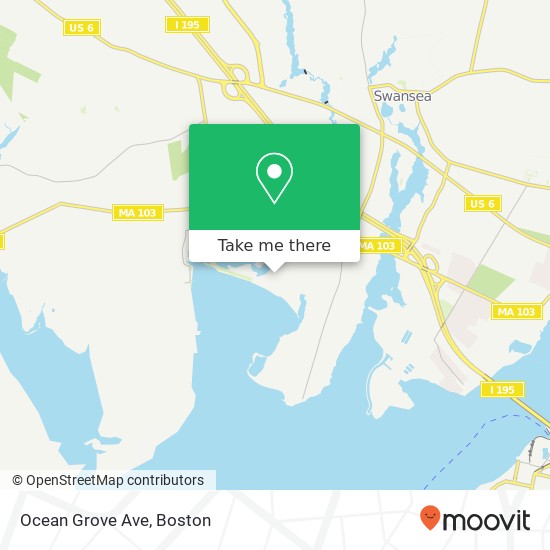 Ocean Grove Ave map