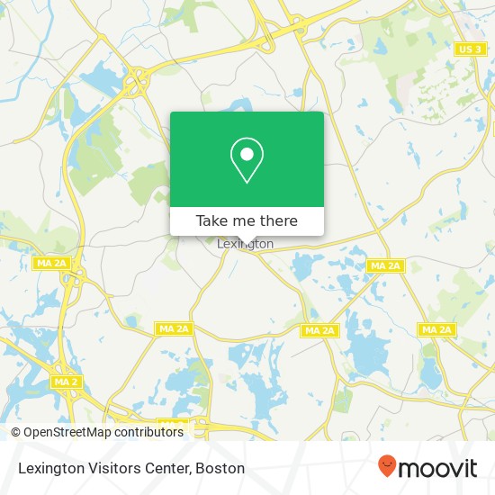Mapa de Lexington Visitors Center