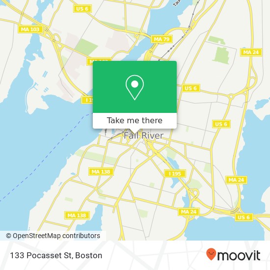 133 Pocasset St map