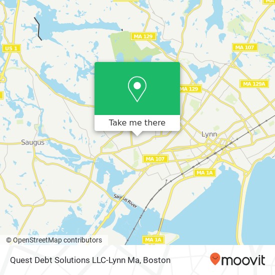 Quest Debt Solutions LLC-Lynn Ma map