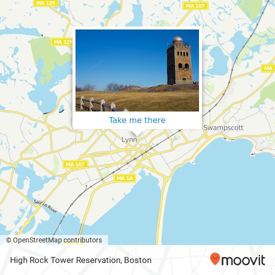 High Rock Tower Reservation map