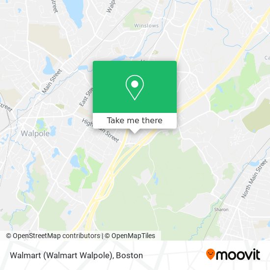 Mapa de Walmart (Walmart Walpole)