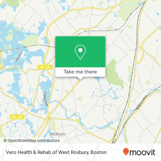 Mapa de Vero Health & Rehab of West Roxbury