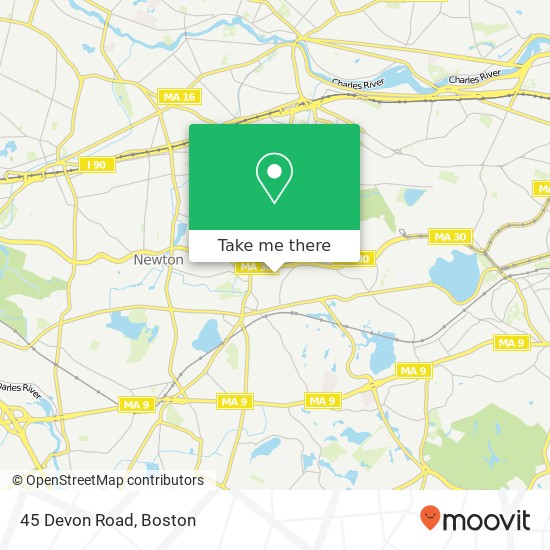 Mapa de 45 Devon Road