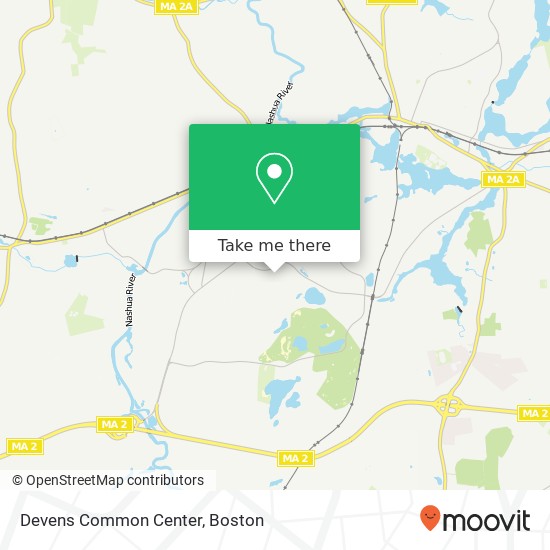 Mapa de Devens Common Center