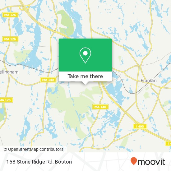 Mapa de 158 Stone Ridge Rd