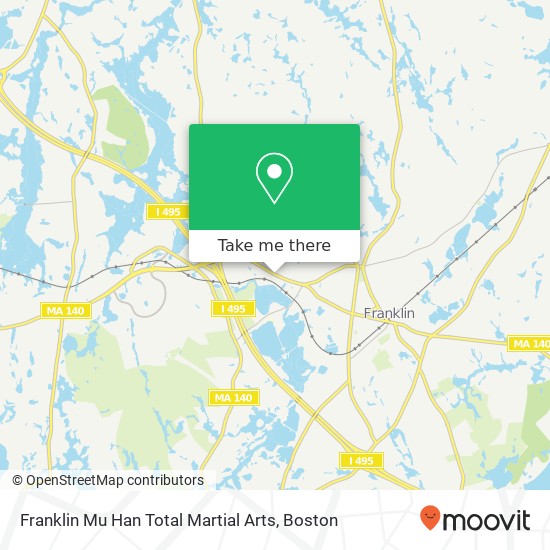 Franklin Mu Han Total Martial Arts map