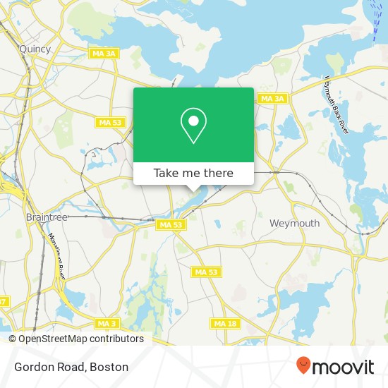 Mapa de Gordon Road