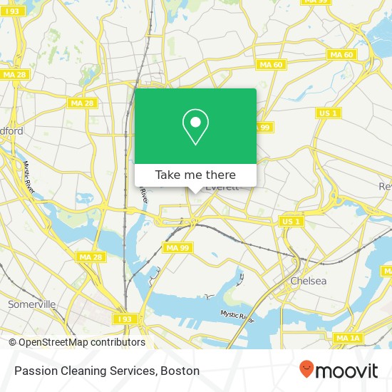 Mapa de Passion Cleaning Services