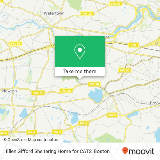 Mapa de Ellen Gifford Sheltering Home for CATS