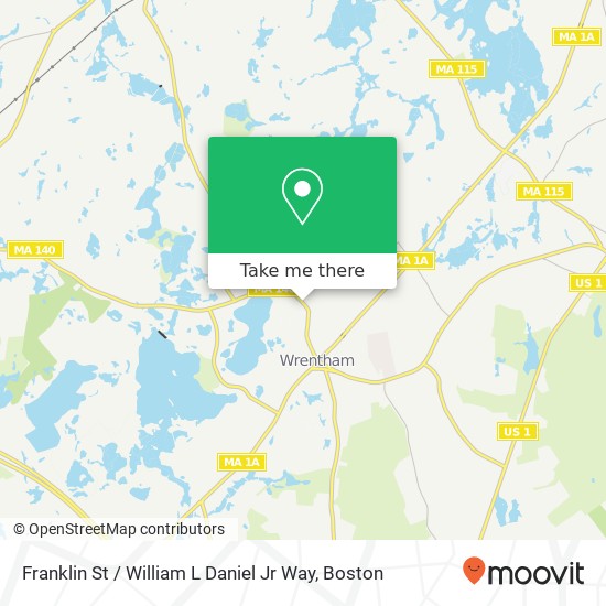 Franklin St / William L Daniel Jr Way map