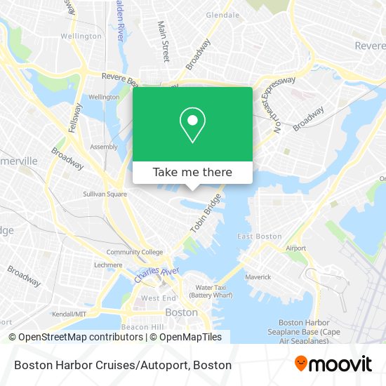 Boston Harbor Cruises/Autoport map