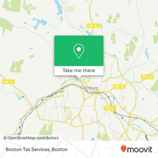 Mapa de Boston Tax Services