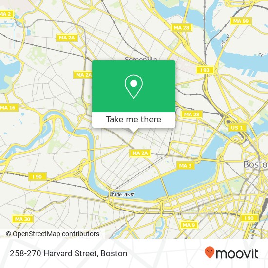 Mapa de 258-270 Harvard Street