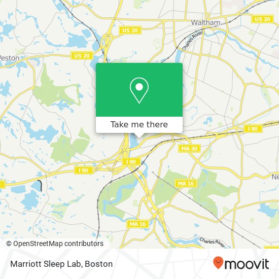 Mapa de Marriott Sleep Lab