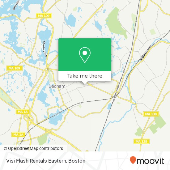 Mapa de Visi Flash Rentals Eastern